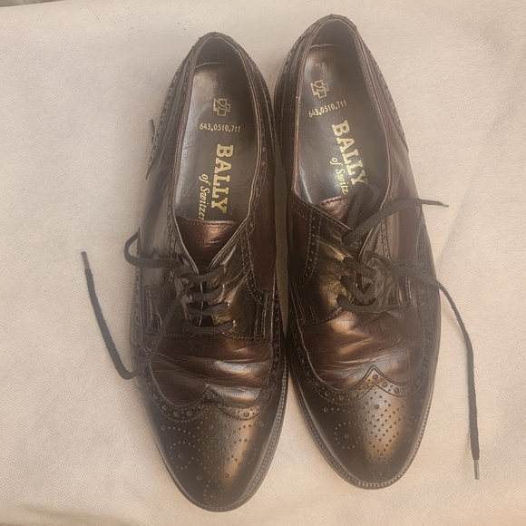 Bally Oxford men black shoes Size 8.5 - Picture 12 of 16